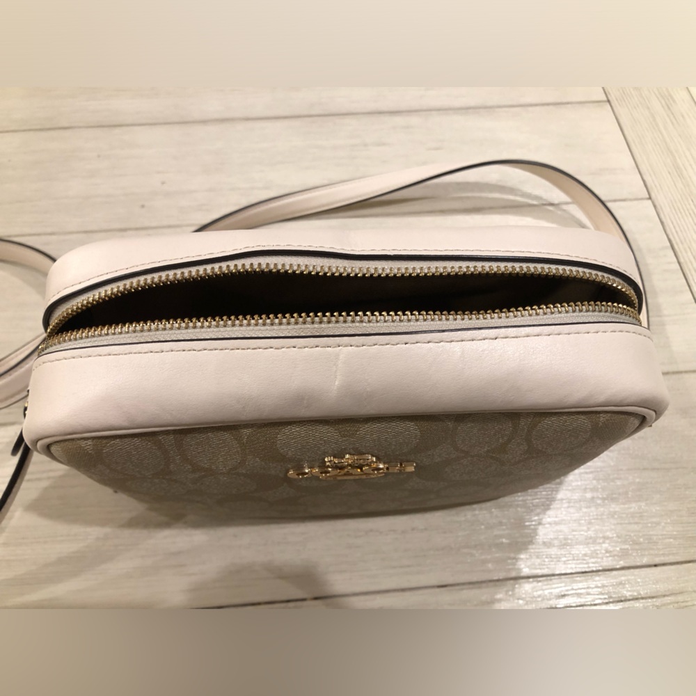 Coach Jamie Camera Crossbody CR135 Signature Canvas Light Khaki Chalk w/hangtag - Picture 13 of 14